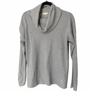 Michael Kors Gray Waffle Knit Cowl Neck Sweater | Size Medium